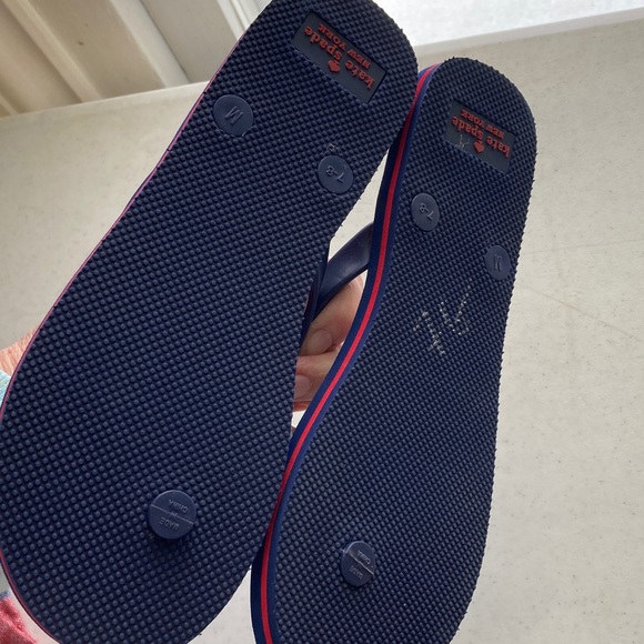 NWOT Kate Spade Navy & Dot Flip Flops - Picture 4 of 7